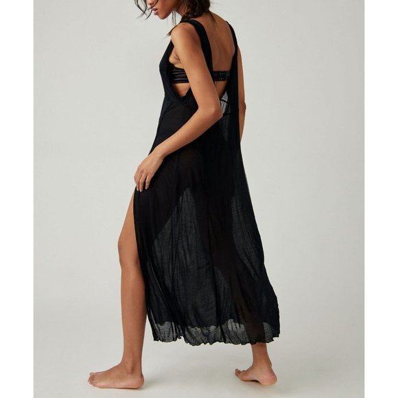 FREE PEOPLE Have To Have It Maxi Tee / Black - Picture 5 of 7